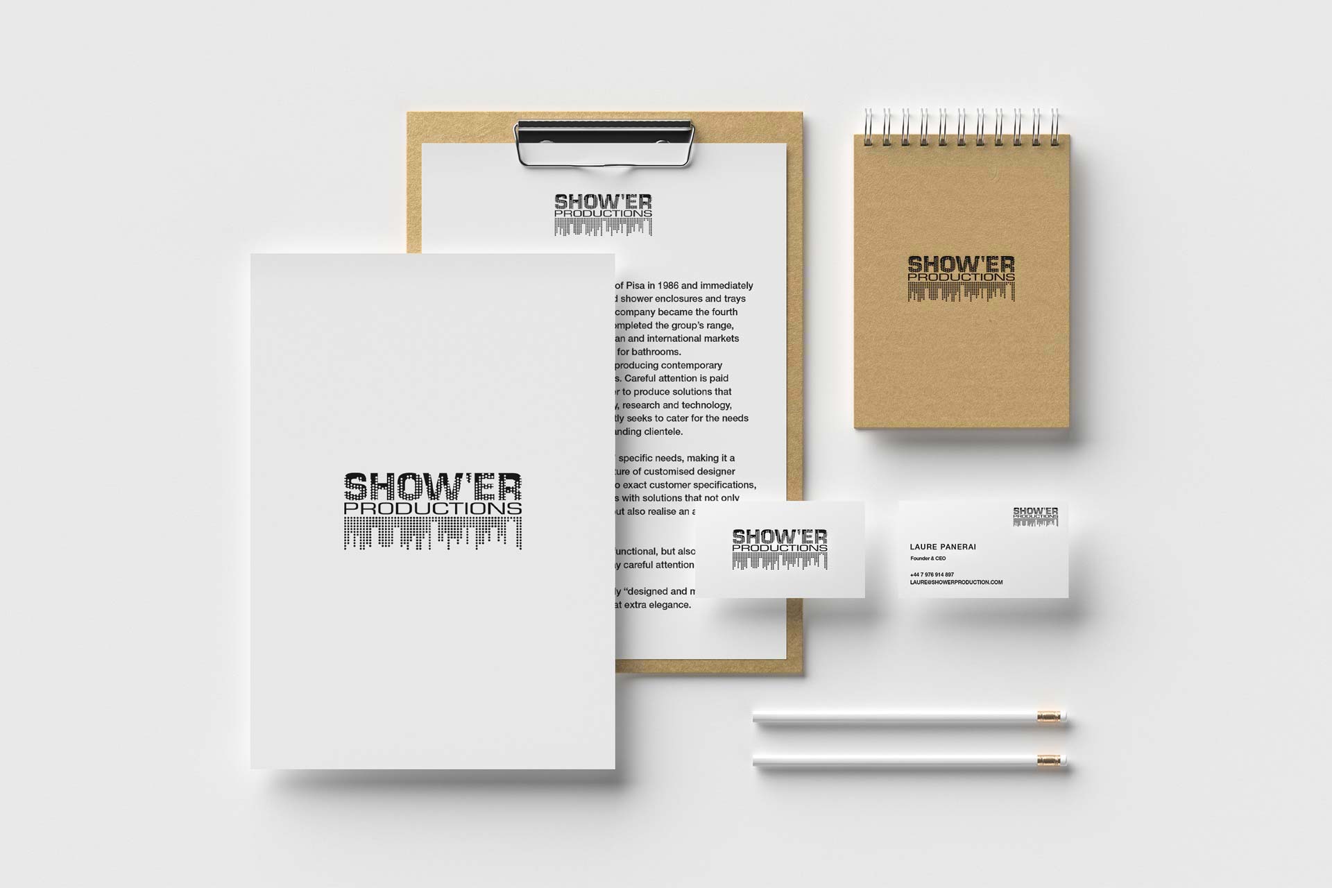 Identité visuelle Shower Productions – branding