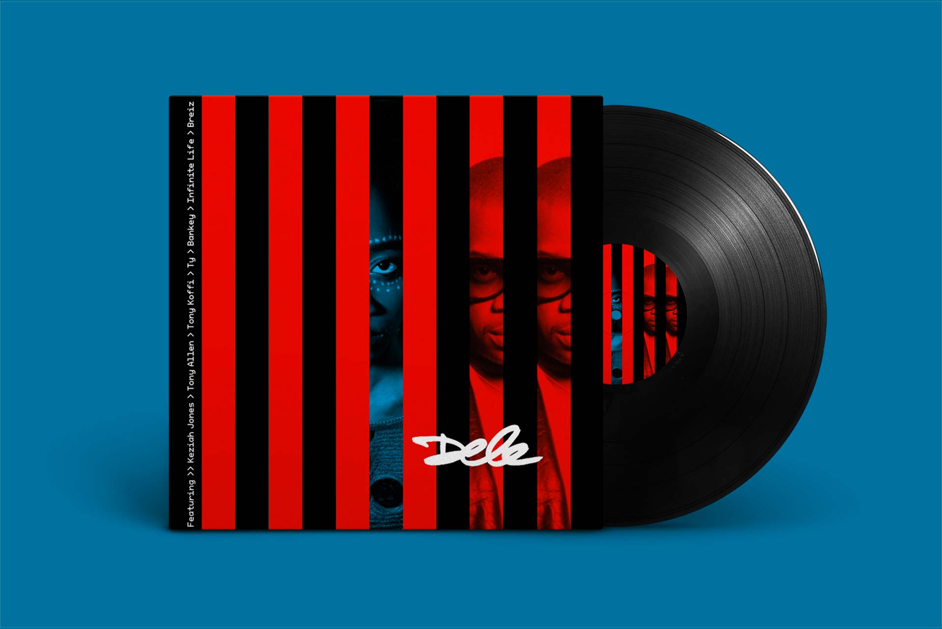Pochette vinyle Dele – design graphique