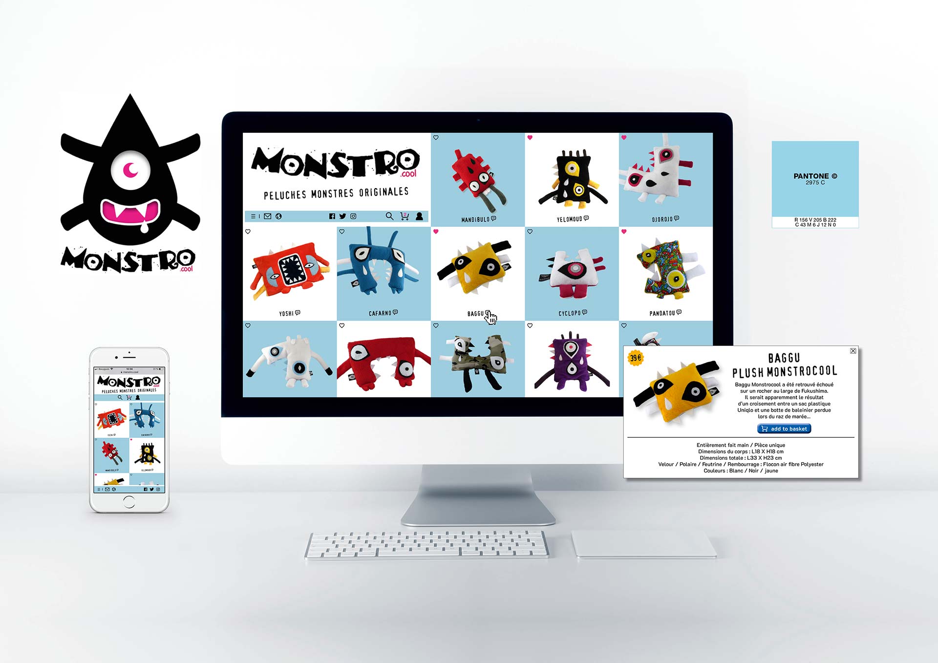 Site e-commerce Monstro – web design